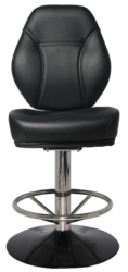 CAIRO GAMING STOOL DISC POLISHED S/S