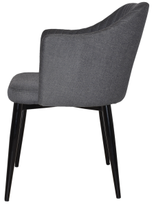 COOGEE ARM CHAIR METAL BLACK