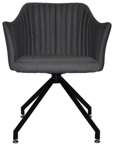 COOGEE ARM CHAIR TRESTLE BLACK