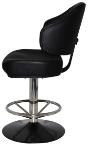 LUXOR GAMING STOOL DISC POLISHED S/S