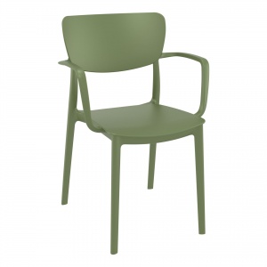 polypropylene-hospitality-seating-lisa-armchair-olive-green-front-side