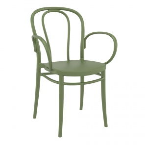restaurant-seating-polypropylene-victor-armchair-olive-green-front-side-1