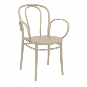 restaurant-seating-polypropylene-victor-armchair-taupe-front-side-1